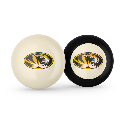 Missouri Tigers Cue Ball & 8 Ball - Combo Pack