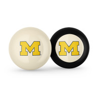 Michigan Wolverines Cue Ball & 8 Ball - Combo Pack