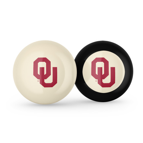 Oklahoma Sooners Cue Ball & 8 Ball - Combo Pack