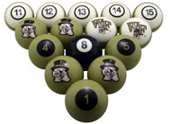 Wake Forest Demon Deacons Numbered Billiard Ball Set