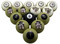 Wake Forest Demon Deacons Numbered Billiard Ball Set