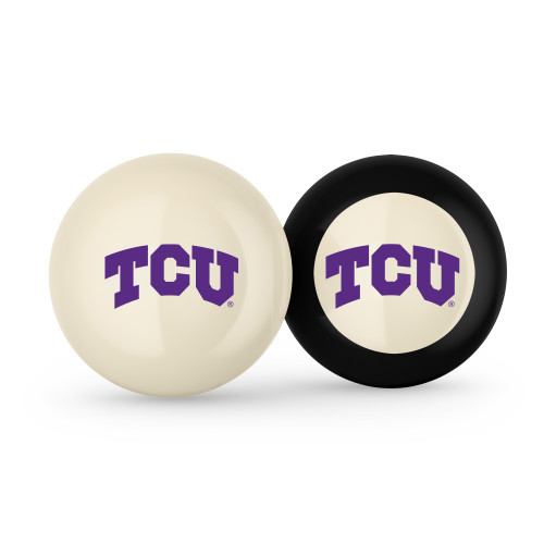 TCU Horned Frogs Cue Ball & 8 Ball - Combo Pack