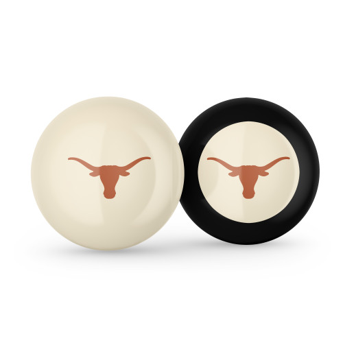 Texas Longhorns Cue Ball & 8 Ball - Combo Pack