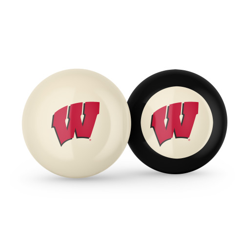 Wisconsin Badgers Cue Ball & 8 Ball - Combo Pack