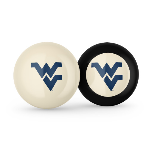 West Virginia Mountaineers Cue Ball & 8 Ball - Combo Pack