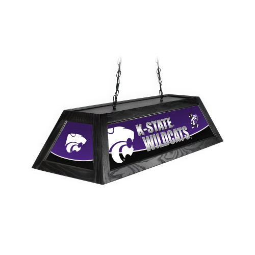 Kansas St. Wildcats 42” Spirit Billiard Lamp – Black Frame