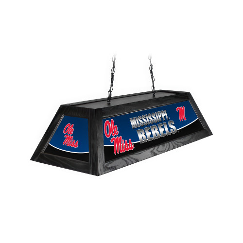 Ole Miss Rebels 42” Spirit Billiard Lamp – Black Frame