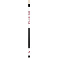 Alabama Crimson Tide Custom Engraved White Billiard Cue - Crimson