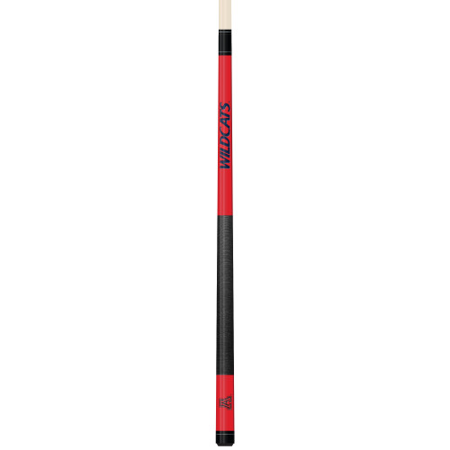 Arizona Wildcats Custom Engraved Red Billiard Cue - Blue