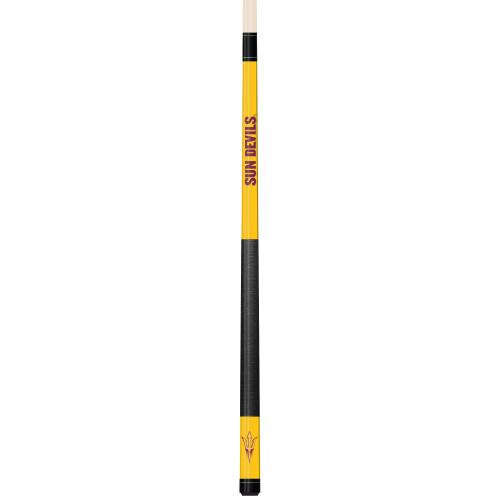 Arizona State Sun Devils Custom Engraved Yellow Billiard Cue - Maroon