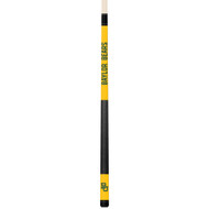 Baylor Bears Custom Engraved Yellow Billiard Cue - Green