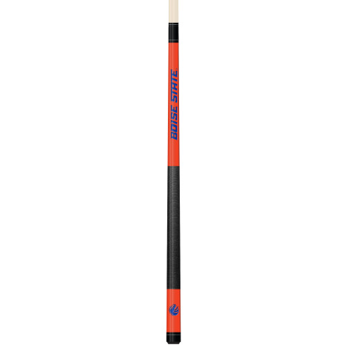 Boise State Broncos Custom Engraved Orange Billiard Cue - Blue