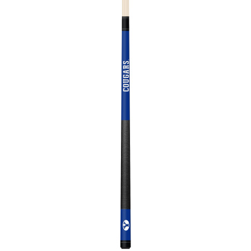 BYU Cougars Custom Engraved Navy Billiard Cue - White