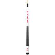 Cincinnati Bearcats Custom Engraved White Billiard Cue - Red