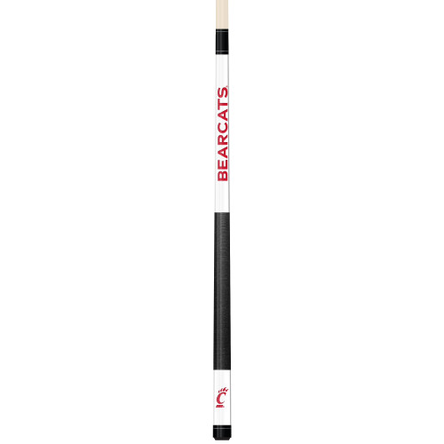 Cincinnati Bearcats Custom Engraved White Billiard Cue - Red