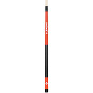Clemson Tigers Custom Engraved Orange Billiard Cue - White