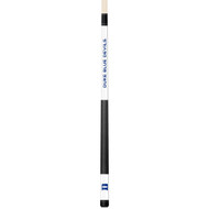 Duke Blue Devils Custom Engraved White Pool Cue - Blue