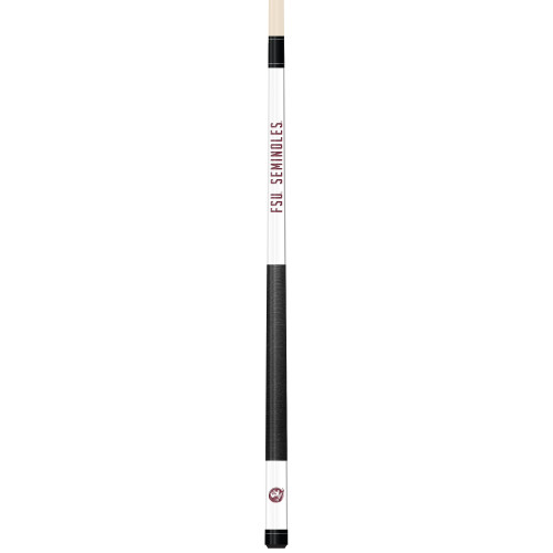 Florida State Seminoles Custom Engraved White Billiard Cue - Garnet