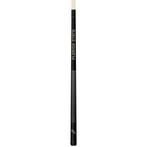 Florida State Seminoles Custom Engraved Black Billiard Cue - Garnet