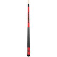 Georgia Bulldogs Custom Engraved Red Billiard Cue - Black