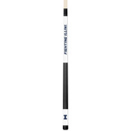 Illinois Fighting Illini Custom Engraved White Billiard Cue - Blue