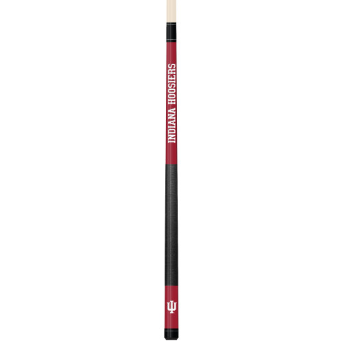 Indiana Hoosiers Custom Engraved Crimson Billiard Cue - White