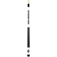 Iowa Hawkeyes Custom Engraved White Billiard Cue - Black