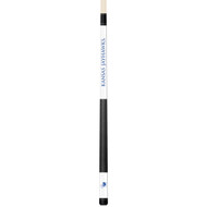 Kansas Jayhawks Custom Engraved White Billiard Cue - Blue
