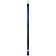 Kansas Jayhawks Custom Engraved Blue Billiard Cue - White