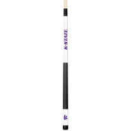 Kansas State Wildcats Custom Engraved White Billiard Cue - Purple