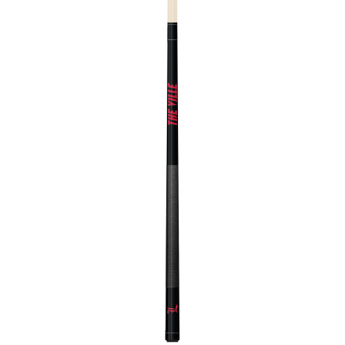 Louisville Cardinals Custom Engraved Black Billiard Cue - Red