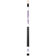 LSU Tigers Custom Engraved White Billiard Cue - Purple
