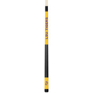 LSU Tigers Custom Engraved Yellow Billiard Cue - Purple