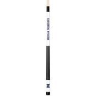 Michigan Wolverines Custom Engraved White Billiard Cue - Blue