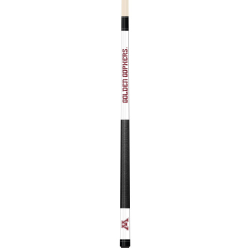 Minnesota Golden Gophers Custom Engraved White Billiard Cue - Maroon