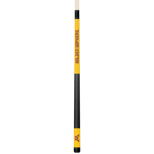 Minnesota Golden Gophers Custom Engraved Crimson Billiard Cue - Gold