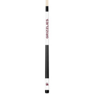 Montana Grizzlies Custom Engraved White Billiard Cue - Maroon
