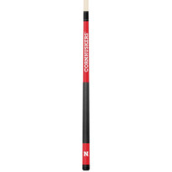 Nebraska Cornhuskers Custom Engraved Red Billiard Cue - White