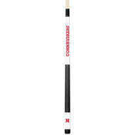 Nebraska Cornhuskers Custom Engraved White Billiard Cue - Red