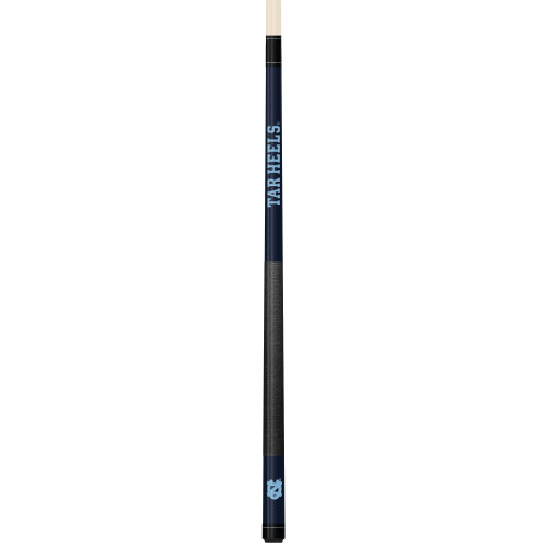 North Carolina Tar Heels Custom Engraved Navy Billiard Cue - Sky Blue