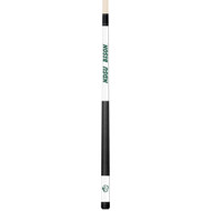 North Dakota State Bison Custom White Engraved Pool Cue - Green