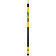 North Dakota State Bison Custom Yellow Engraved Pool Cue - Green