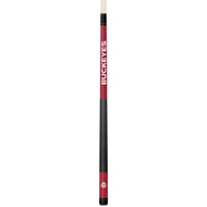 Ohio State Buckeyes Custom Engraved Crimson Billiard Cue - White