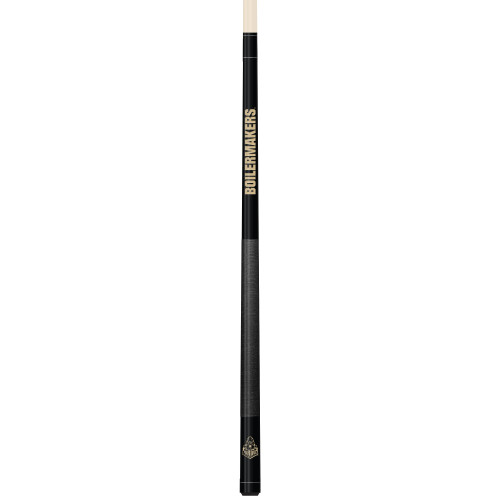 Purdue Boilermakers Custom Engraved Black Billiard Cue - Gold