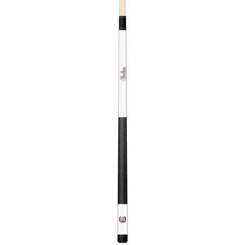 South Carolina Gamecocks Custom Engraved White Billiard Cue - Garnet