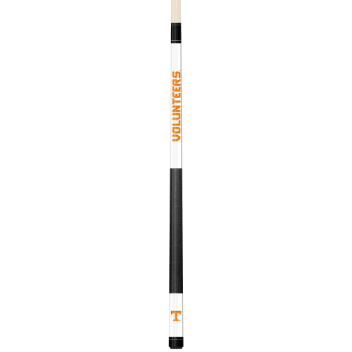 Tennessee Volunteers Custom Engraved White Billiard Cue - Orange