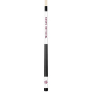 Texas A&M Aggies Custom Engraved White Billiard Cue - Maroon