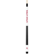 Utah Utes Custom Engraved White Billiard Cue - Red