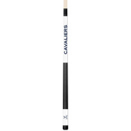 Virginia Cavaliers Custom Engraved White Billiard Cue - Blue