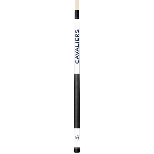 Virginia Cavaliers Custom Engraved White Billiard Cue - Blue